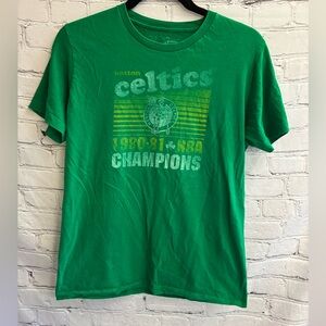 Boston‎ Celtics 1980-81 NBA Champions T-shirt Green Sz Medium Vintage Basketball